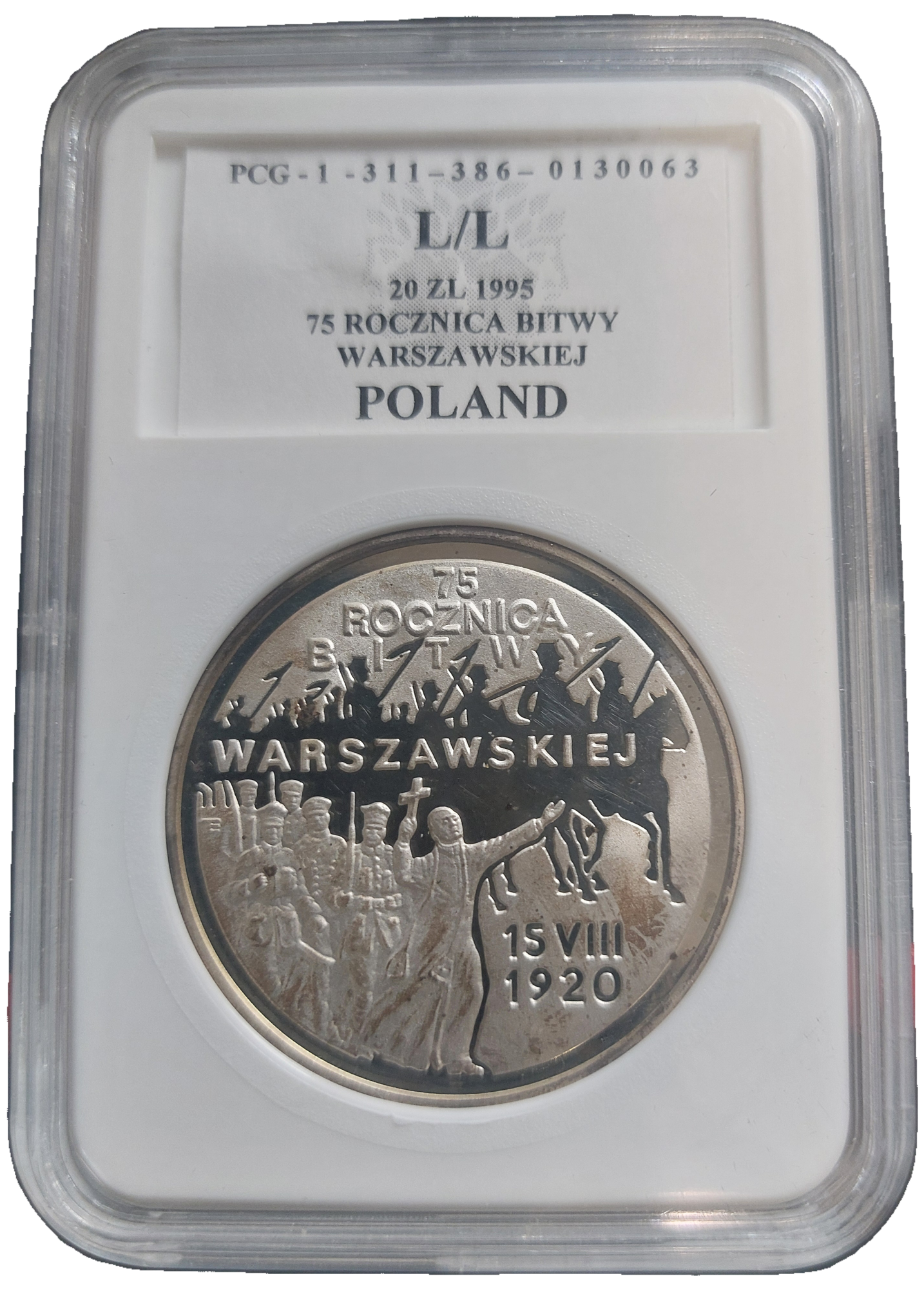 20 zł 75. rocznica Bitwy Warszawskiej 1995 PCG/L