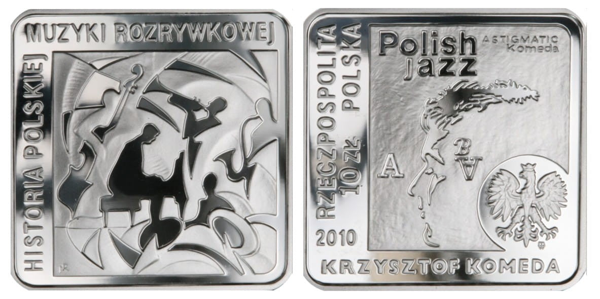 10 zł Krzysztof Komeda 2010 kwadrat