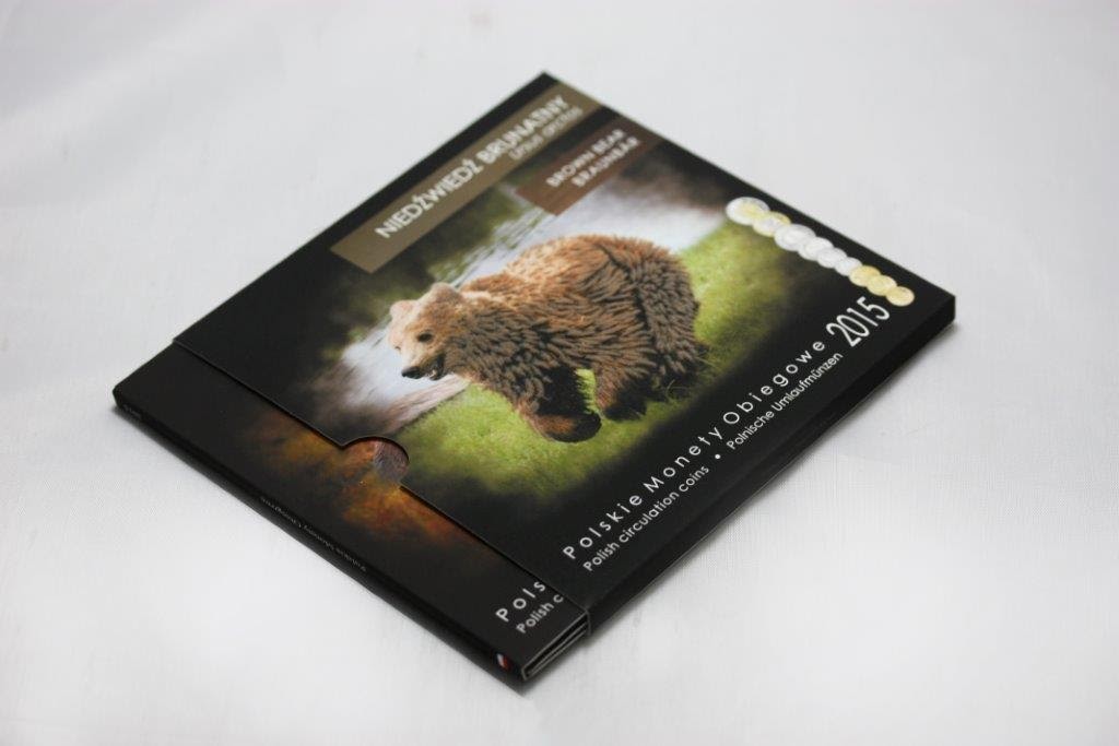 Polskie monety obiegowe Niedźwiedź x 9 2015