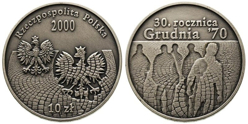 10 zł Grudzień `70 2000
