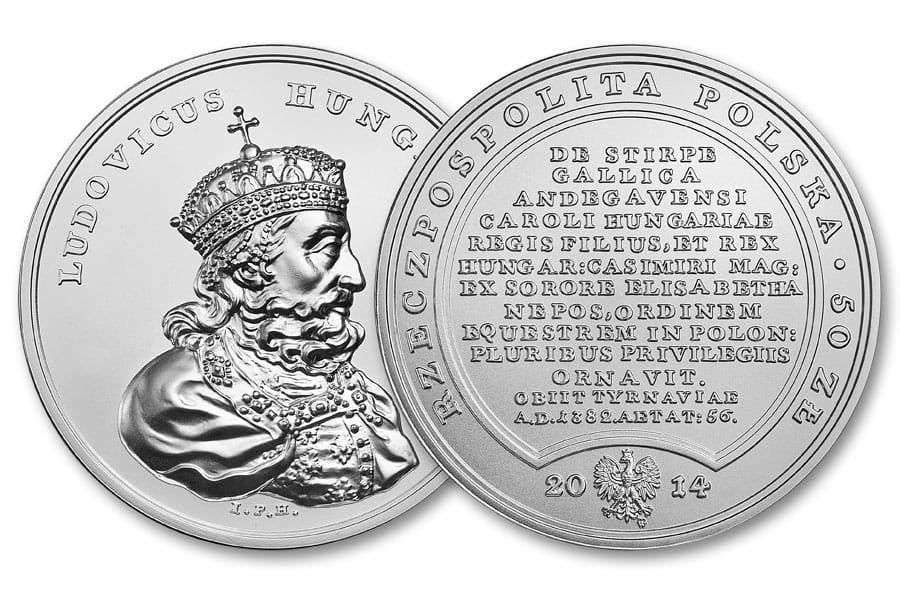 50 zł Skarby Stanisława Augusta – Ludwik Węgierski 2014