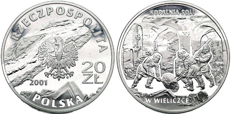 20 zł Kopalnia soli w Wieliczce 2001