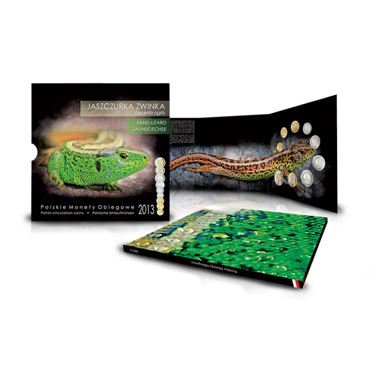 Polskie monety obiegowe Jaszczurka x 9 2013
