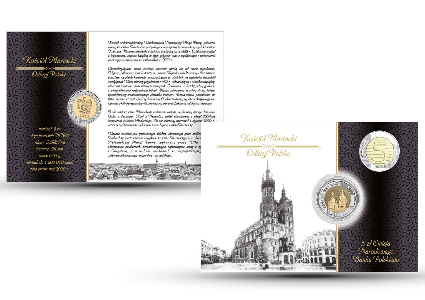 Blister Kościół Mariacki 2020 nr 11 + kapsel