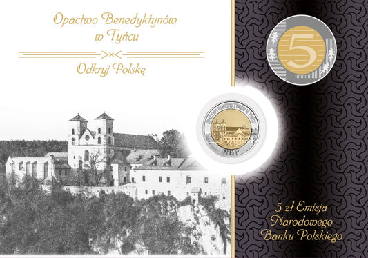 5 zł Opactwo Benedyktynów w Tyńcu 2024 nr 19 + Blister