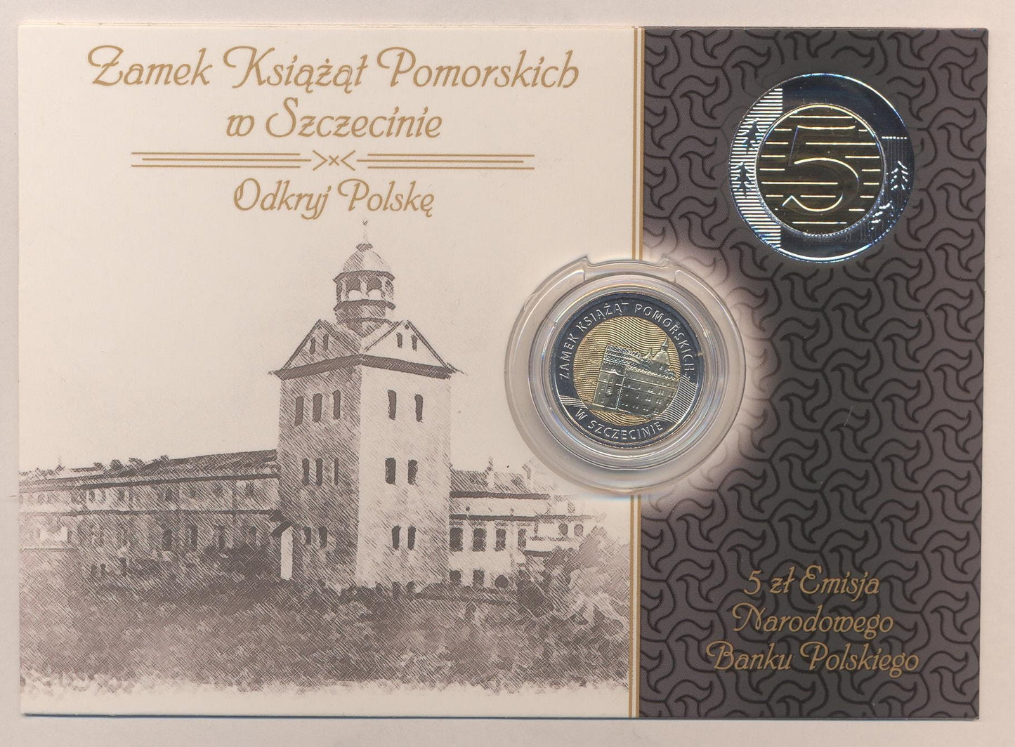 Blister Zamek Książąt Pomorskich 2016 nr 6 +kapsel