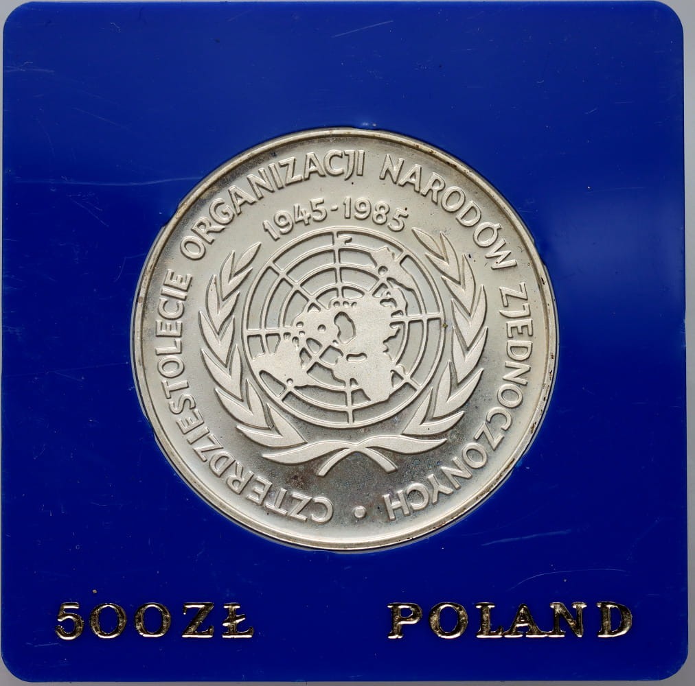 500 zł 40 lat ONZ 1985