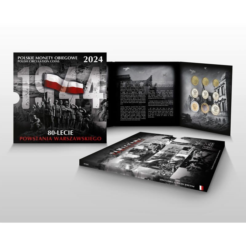 Polskie monety obiegowe 80 rocznica Powstania Warszawskiego x 9 2024