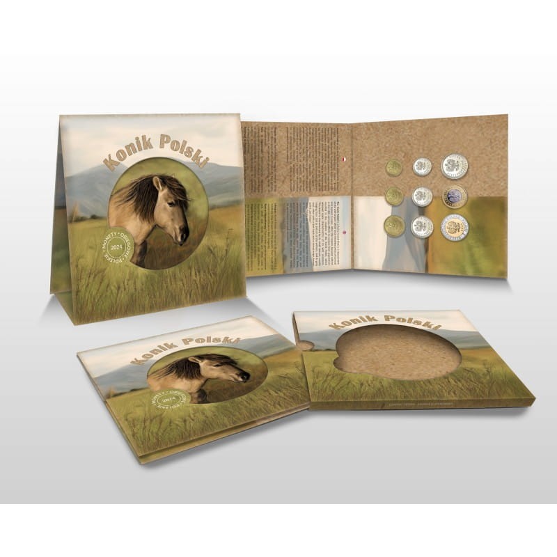 Polskie monety obiegowe Konik Polski x 9 2024