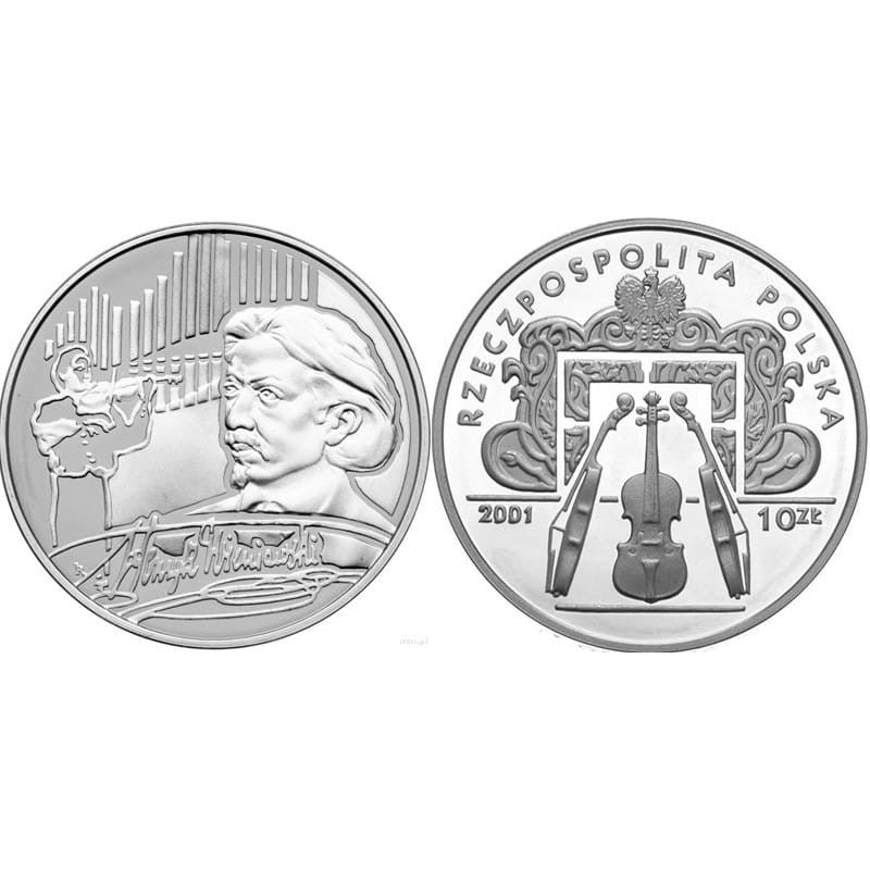 10 zł Henryk Wieniawski 2001