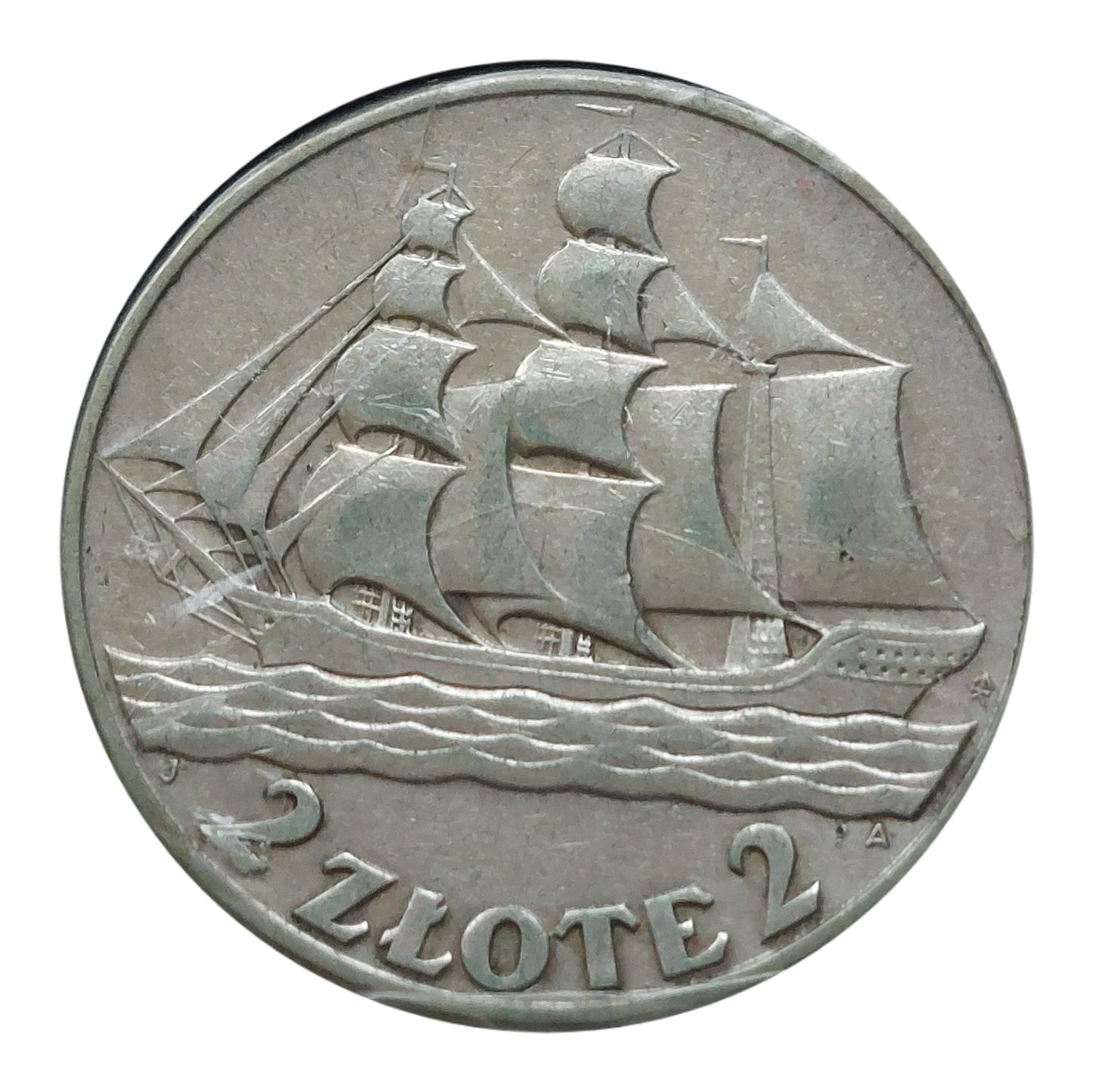2 złote Żaglowiec 1936