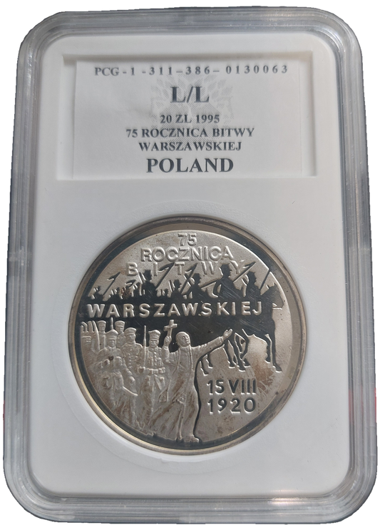 20 zł 75. rocznica Bitwy Warszawskiej 1995 PCG/L