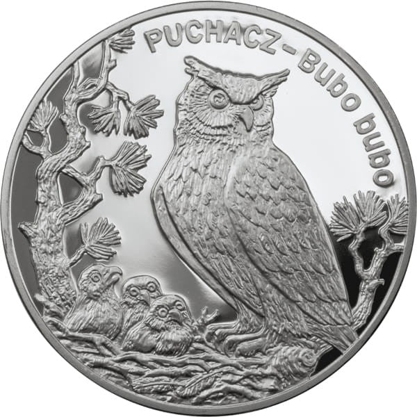 20 zł Puchacz (łac. Bubo bubo) 2005