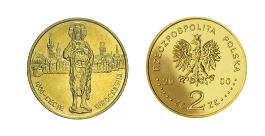 2 zł 1000-lecie Wrocławia 2000