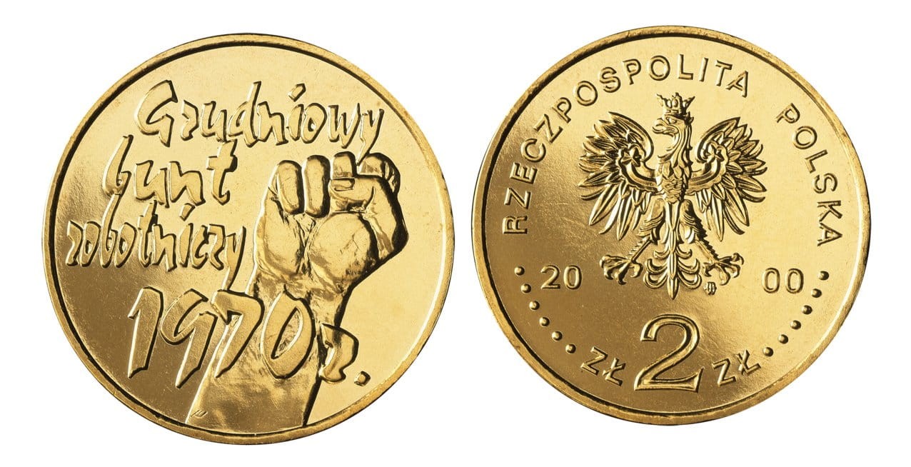 2 zł Grudniowy bunt robotniczy `70 2000