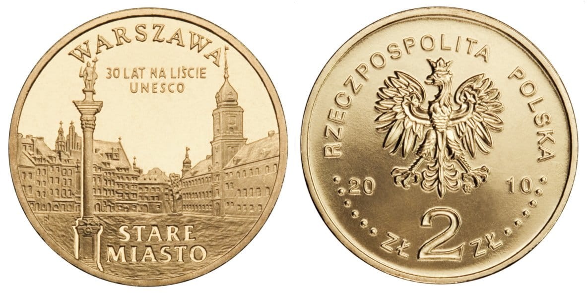 2 zł Warszawa Stare Miasto 2010