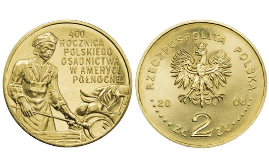 2 zł 400 lat osadnictwa w Ameryce 2008