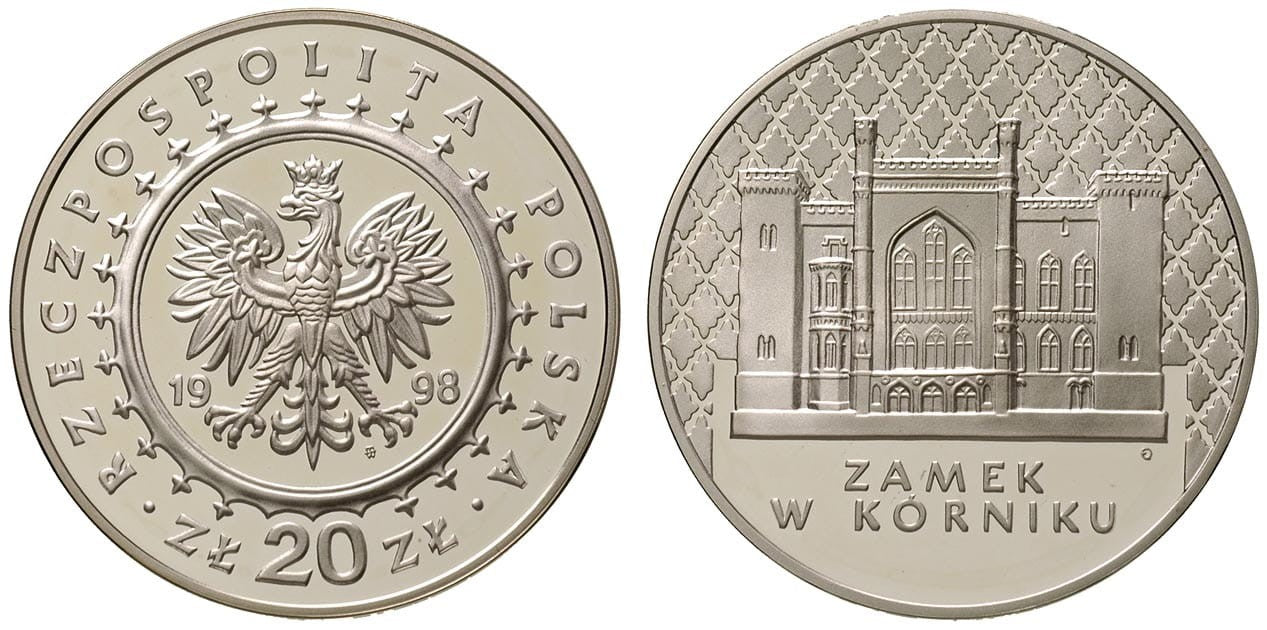 20 zł Zamek w Kórniku 1998