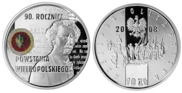 10 zł 90. rocznica Powstania Wielkopolskiego 2008