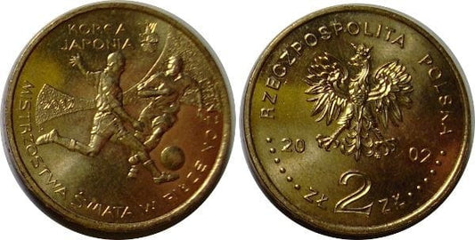 2 zł Mistrzostwa Świata w Piłce Nożnej 2002 Korea/Japonia 2002