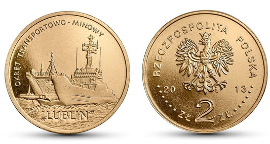 2 zł Okręt transportowo-minowy „Lublin” 2013