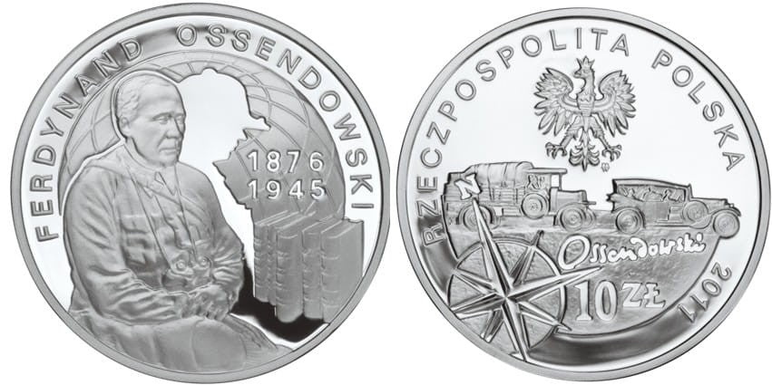 10 zł Ferdynand Ossendowski 2011