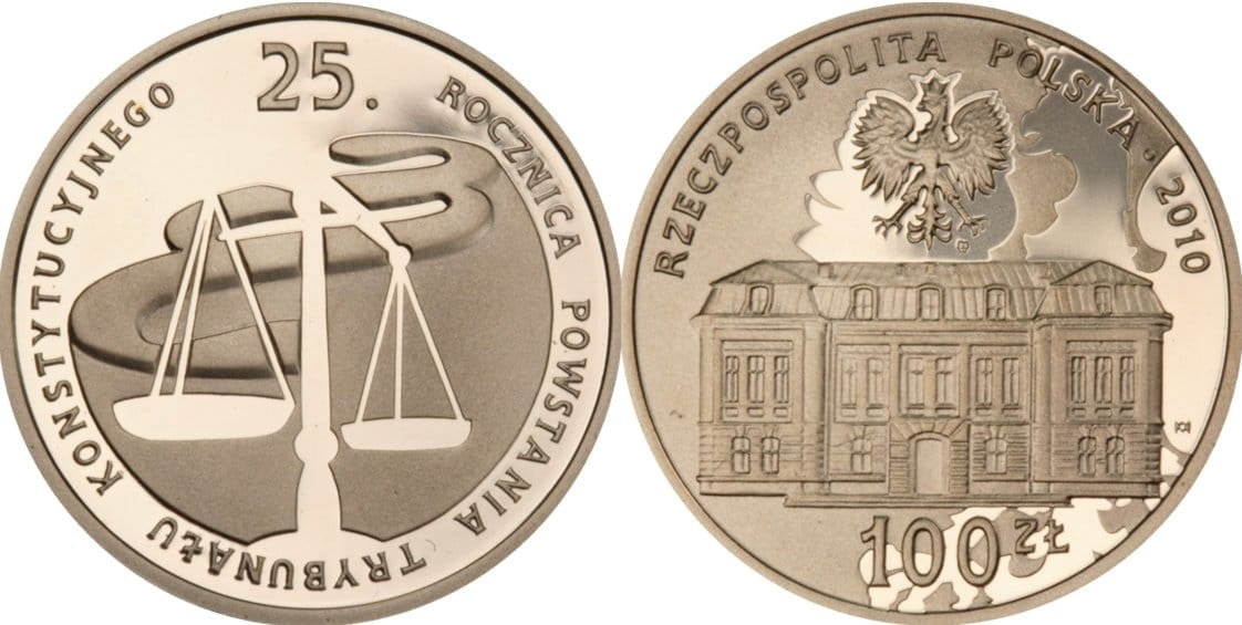 100 zł 25 rocznica Trybunału Konstytucyjnego 2010