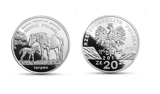 20 zł Konik polski (łac. Equus caballus gmelini) 2014
