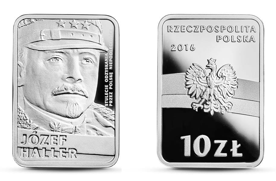 10 zł Stulecie odzyskania przez Polskę niepodległości – Józef Haller 2016