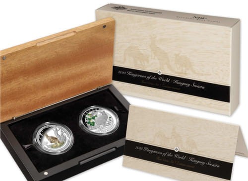 20 zł + 1 $ Kangur – Walabia Bennetta/Kangur olbrzymi 2013