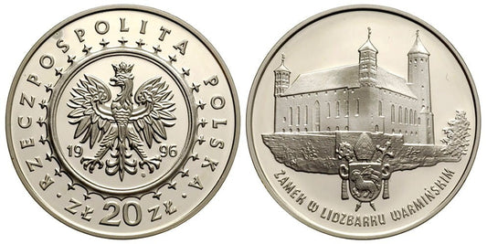 20 zł Zamek w Lidzbarku Warmińskim 1996