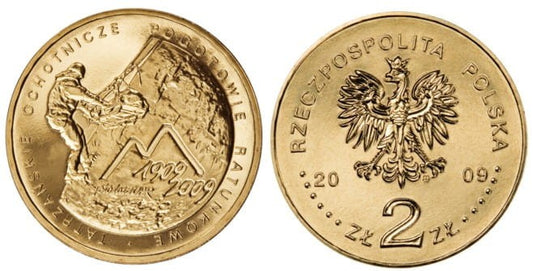 2 zł 100 rocz. powstania TOPR 2009