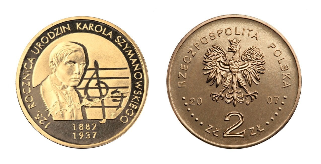 2 zł Karol Szymanowski 2007