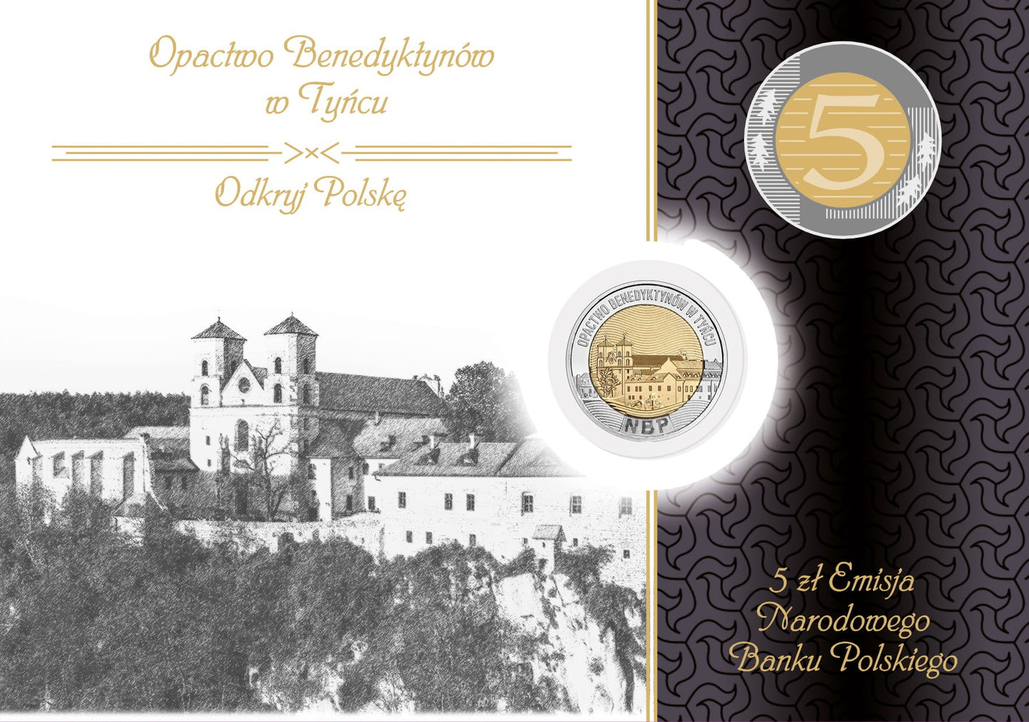 5 zł Opactwo Benedyktynów w Tyńcu 2024 nr 19 + Blister