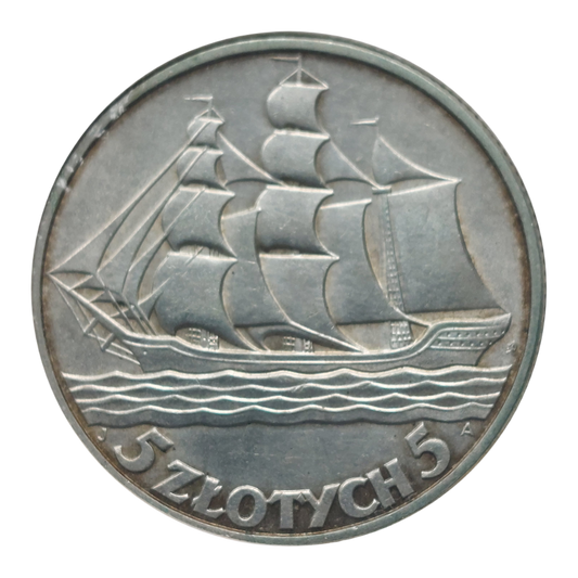 5 złotych Żaglowiec 1936